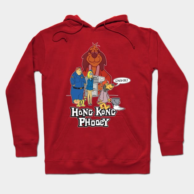 Hong Kong Phooey - Could Be! - Dark Design Hoodie by Chewbaccadoll